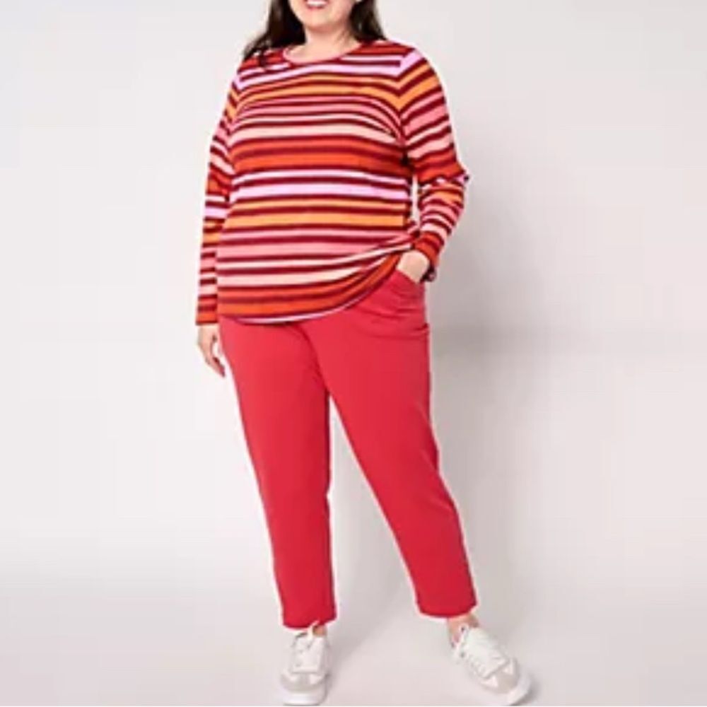 Sport Savvy Ankle Length French Terry Pull-On Pant 4xp NWOT